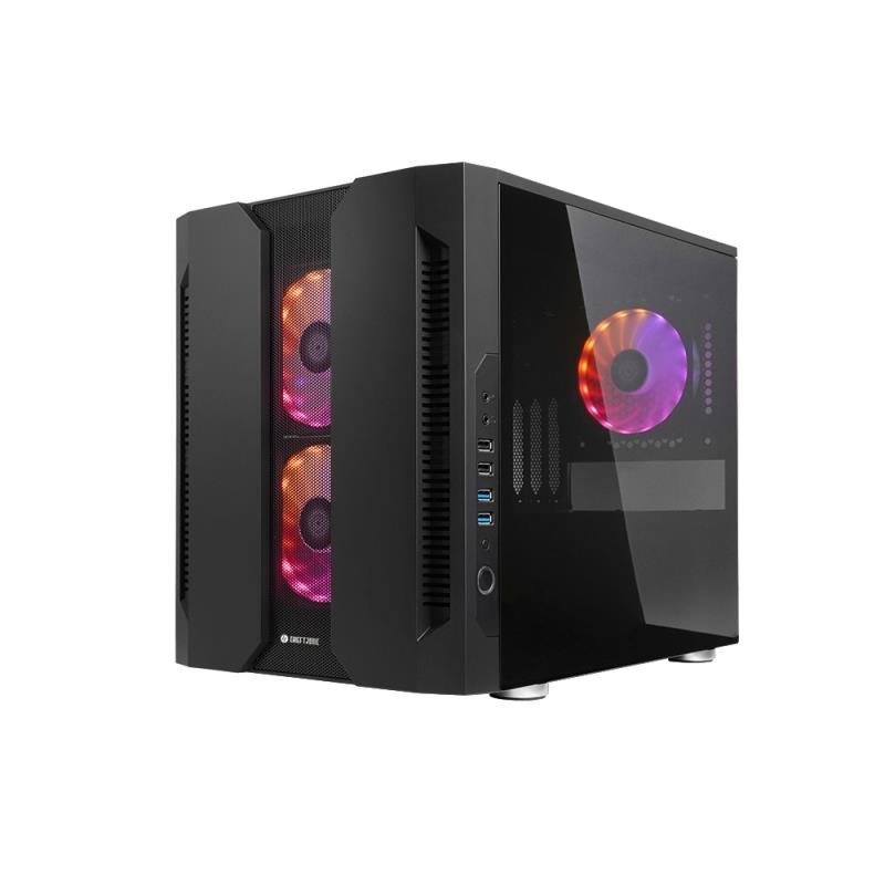 Case, CHIEFTEC, micro ATX / Mini-ITX, Black, Cube, PC, GM-02B-OP