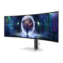 Monitor, SAMSUNG, Odyssey G9 G93SD, 49", Gaming / Curved, Panel OLED, 5120x1440, 32:9, 240 Hz, 0.03 ms, Colour Whit
