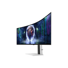 Monitorius, SAMSUNG, Odyssey G9 G93SD, 49', žaidimų / išlenktas, skydelis OLED, 5120x1440, 32:9, 240 Hz, 0,03 ms, balta 