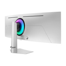 Monitorius, SAMSUNG, Odyssey G9 G93SD, 49', žaidimų / išlenktas, skydelis OLED, 5120x1440, 32:9, 240 Hz, 0,03 ms, balta 