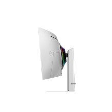 Monitorius, SAMSUNG, Odyssey G9 G93SD, 49', žaidimų / išlenktas, skydelis OLED, 5120x1440, 32:9, 240 Hz, 0,03 ms, balta 