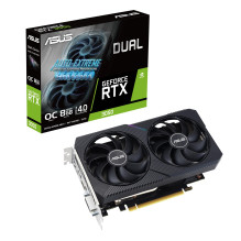 Vaizdo plokštė, ASUS, NVIDIA GeForce RTX 3050, 8 GB, GDDR6, 128 bitų, PCIE 4.0 16x, dviejų lizdų ventiliatorius, 1xDVI-D