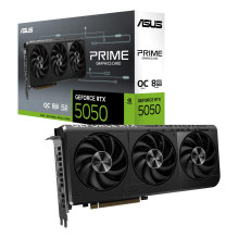 Vaizdo plokštė, ASUS, NVIDIA, GeForce RTX 5050, 8 GB, GDDR6, 128 bitų, PCI Express 5.0, aktyvus, PRIME-RTX5050-O8G
