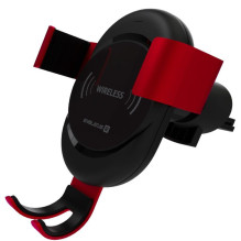 Evelatus - Gravity Car Holder with Wireless Charger WCH02 Red
