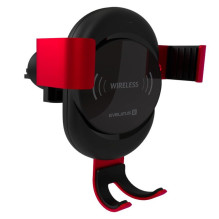Evelatus - Gravity Car Holder with Wireless Charger WCH02 Red