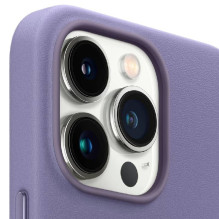 Apple - iPhone 13 Pro Max Leather Case with MagSafe Wisteria Apple - iPhone 13 Pro Max Leather Case with MagSafe Wisteria