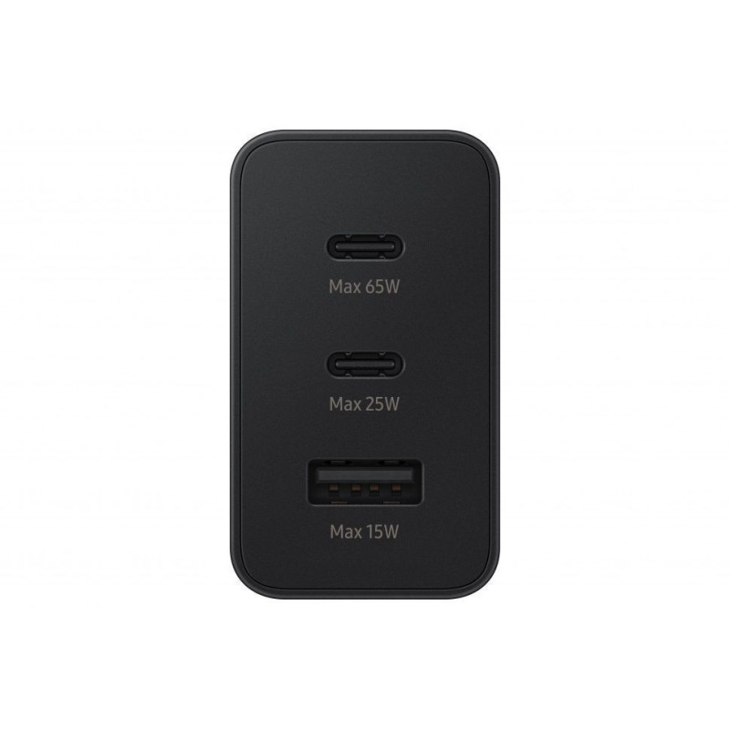 „Samsung“ maitinimo adapteris 65 W trigubas, juodas