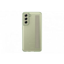 Samsung Galaxy S21 FE Clear Strap Cover Case Olive Green