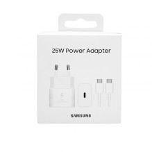 Samsung Samsung USB-C 25W kelioninis įkroviklis + USB-C duomenų kabelis EP-T2510XWE baltas