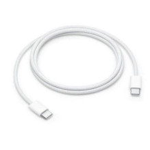 Apple USB-C Woven Charge Cable 1 m, White, USB-C, USB-C 60w White