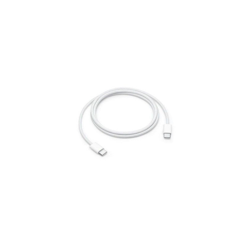 Apple USB-C Woven Charge Cable 1 m, White, USB-C, USB-C 60w White