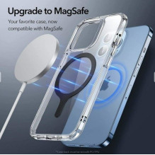 „iLike ESR Halolock“ magnetinis žiedas telefonui, „MagSafe“, 2 vnt., juodos spalvos
