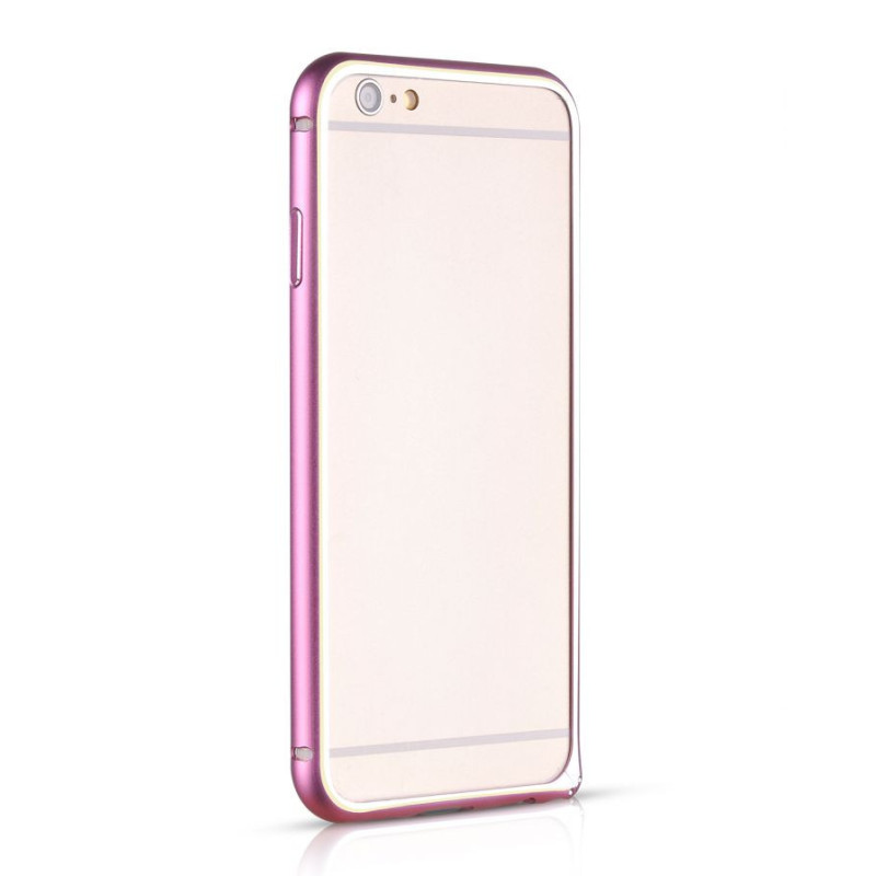 Apple iPhone 6 / 6S Blade serijos Hippocampal sagties metalinis buferis HI-T025, rožinis