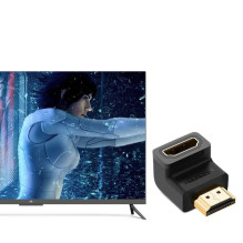 Ugreen HDMI adapterio kampinė jungtis apačioje, juoda (20109), juoda Ugreen HDMI adapterio kampinė jungtis apačioje, juoda (20109), juoda