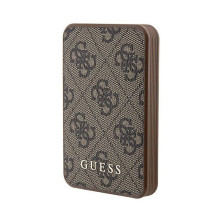 Guess Power Bank MagSafe 5000mAh 4G PU Brown Guess Power Bank MagSafe 5000mAh 4G PU Brown