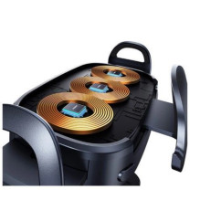 „Baseus LightChaser BS-CM029“ automobilio laikiklis su trijų spiralių indukciniu įkrovikliu, juodas