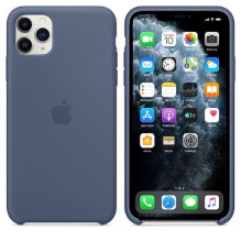 Apple - iPhone 11 Pro Max Silicone Case MX032ZM / A Alaskan Blue