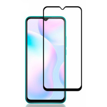„iLike Xiaomi Redmi 9a 2.5D“ juodo rėmelio, visiškai klijuojamas, dėklas