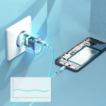 Choetech Choetech įkroviklių rinkinys Q5004 20W PD iPhone 12 / 13, baltas (2 vnt.)