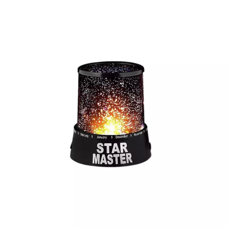 „Elight STM Star Master“ dviejų režimų „Star Sky“ projektorius su 4 AA / USB maitinimo laidu, juodas