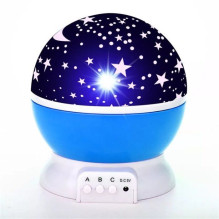Elight L1 2in1 Star Sky projector and Night lamp with 4x AAA / USB Cable 220V Power Blue