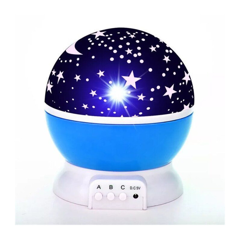 Elight L1 2in1 Star Sky projector and Night lamp with 4x AAA / USB Cable 220V Power Blue
