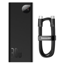 Baseus Baseus Adaman power bank 20000mAh 30W black + USB Type C cable (PPAD030001)