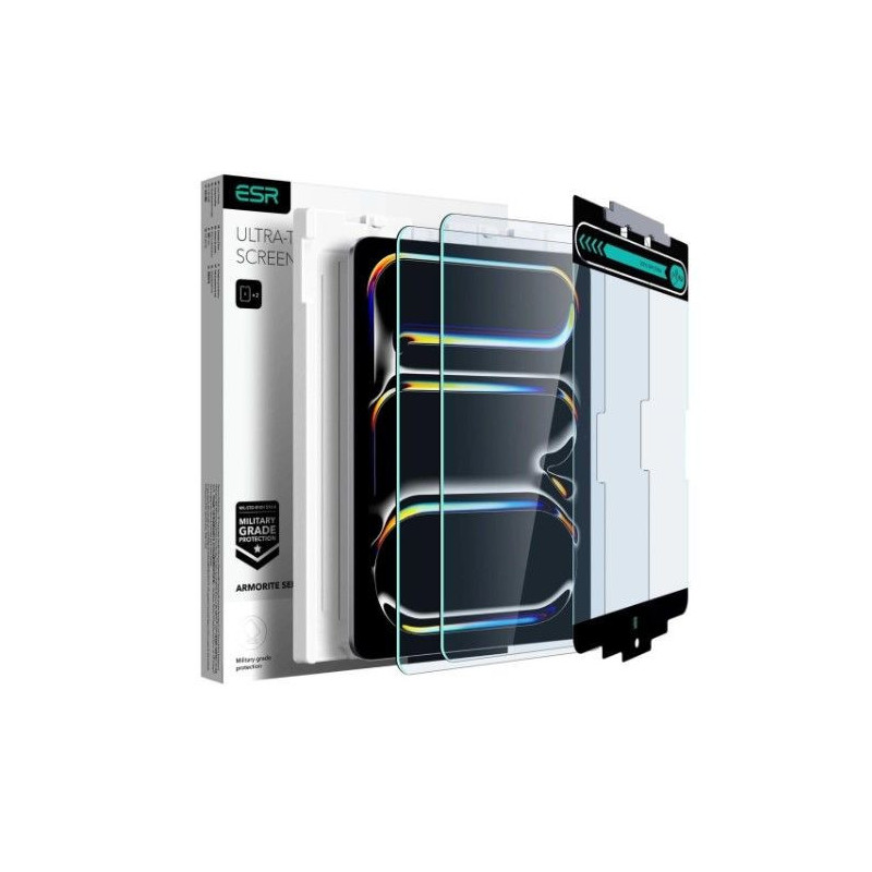 iLike Apple ESR Armorite tempered glass for iPad Pro 13'' 2024 - 2 pcs. Transparent