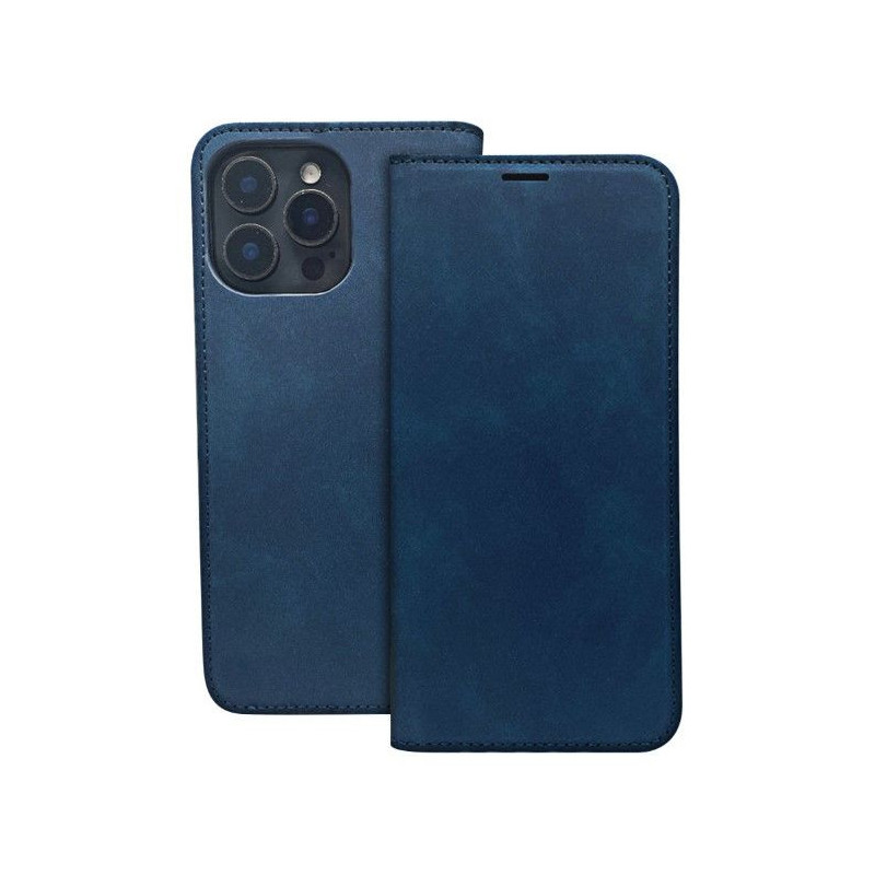 iLike Xiaomi Redmi A3 4G (Global) išmanusis zomšos dėklas tamsiai mėlynas