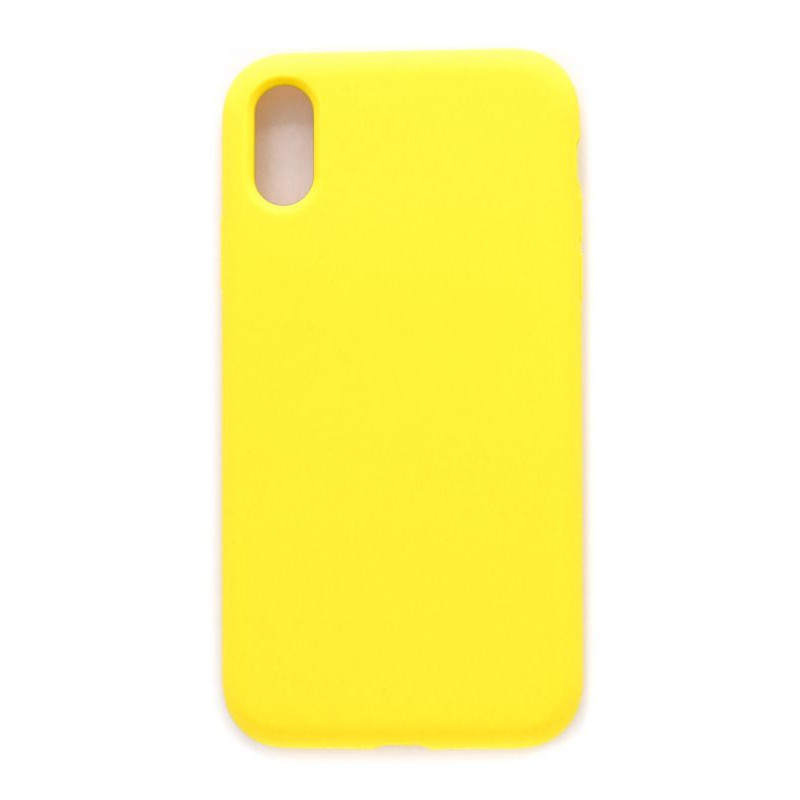 Evelatus Apple iPhone Xs Premium Soft Touch Silicone Case Light Yellow