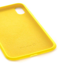 Evelatus Apple iPhone Xs Premium Soft Touch Silicone Case Light Yellow