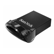 „SanDisk Ultra Fit USB 3.1 32GB“ – mažo formato, „Plug Stay“ didelės spartos USB atmintinė, juoda
