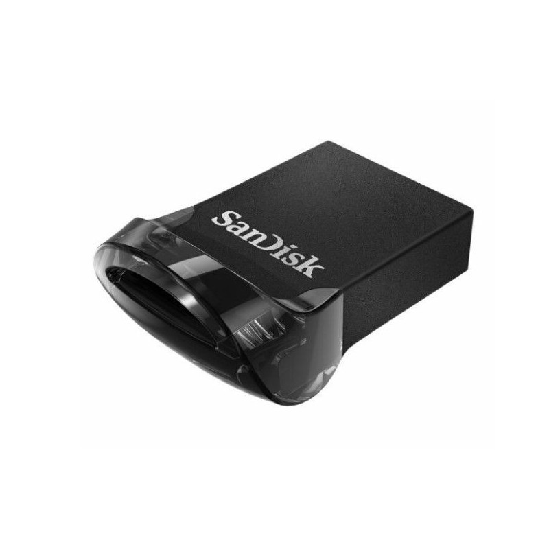 „SanDisk Ultra Fit USB 3.1 32GB“ – mažo formato, „Plug Stay“ didelės spartos USB atmintinė, juoda