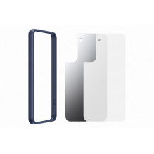 Samsung Galaxy S22 Plus dėklas su rėmeliu, tamsiai mėlynas