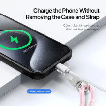 Dux Ducis DUX DUCIS Plaz - skersinis telefono dirželis - šviesiai rožinis