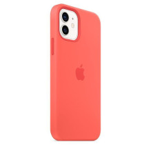 Apple - iPhone 12 mini Silicone Case with MagSafe Pink Citrus