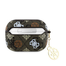 „Guess“ „Apple AirPods Pro 2“ PU 4G „Peony Charm“ dėklas, rudas