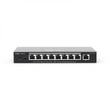 Ruijie Networks RG-ES209GC-P tīkla pārslēgs Vadīts Gigabit Ethernet (10 / 100 / 1000) Power over Ethernet (PoE) Black