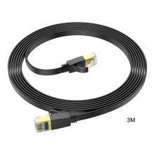 Hoco US07 General pure copper flat network cable(L 3M) Black