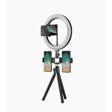 Elight O1 Flexi tripod stand 30cm + 10'' LED Ring with cable remote &amp; Phone / 3 / 4 screw fix Black