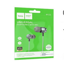 Hoco M122 Power metal universal digital earphones with microphone Type-C Metal Grey