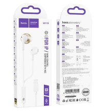HOCO M115 Sagacious universalios ausinės su mikrofonu, iP, baltos