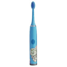 Kiddyz T1 Electric Sonic Toothbrush Kids 3 to 12 Years USB rechargeable (1 extra head) Blue