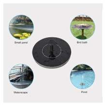 iLike Solar Fontain for Outdoor garden design & decoration with 3 nozzles 16cm diameter iLike Solar Fontain for Outdoor garden design & decoration with 3 nozzles 16cm diameter