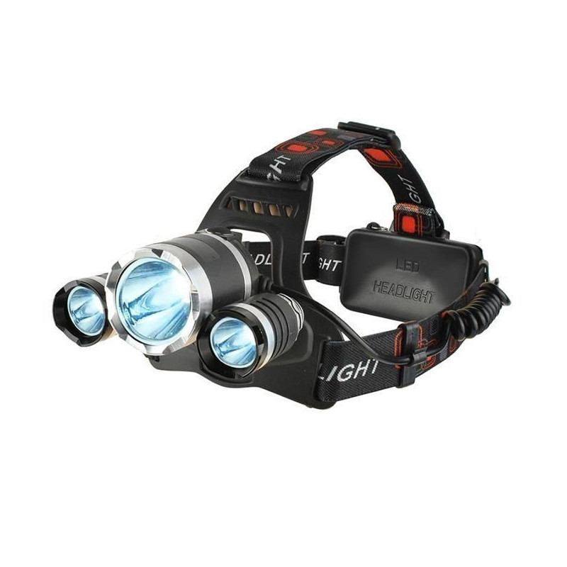 „iLike“ priekinis žibintas, 3 LED CREE lempos, stiprus tolimojo nuotolio juodas