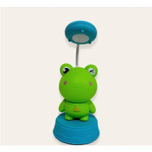Kiddyz NL1 Space Froggy Kids Night Light Desk Lamp (20x10cm) with USB Power &amp; pencil sharpener Green