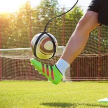 „Kiddyz“ futbolo kamuolių treniruoklio diržas vaikams ir suaugusiems, 5–11 dydžio