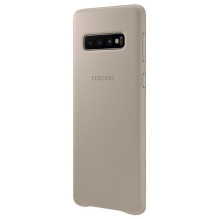 Samsung Galaxy S10 Leather Cover EF-VG973LJEGWW Gray