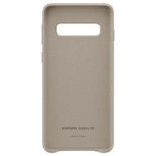 Samsung Galaxy S10 Leather Cover EF-VG973LJEGWW Gray
