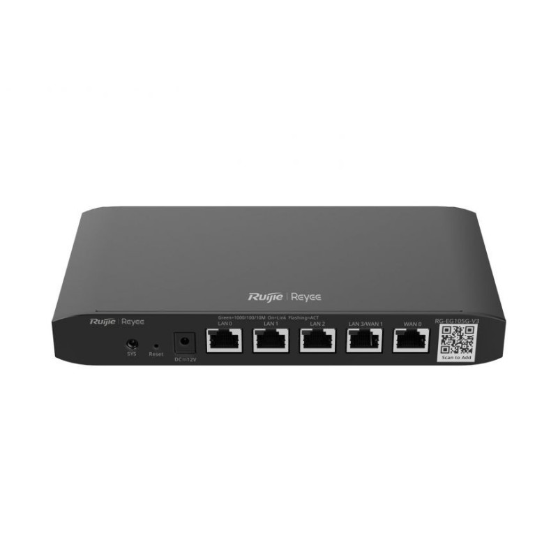 Ruijie Maršrutētājs RG-EG105G-P-V3 5-ports Gigabit 4xPoE+
